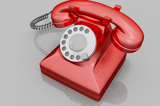 旧红色电话