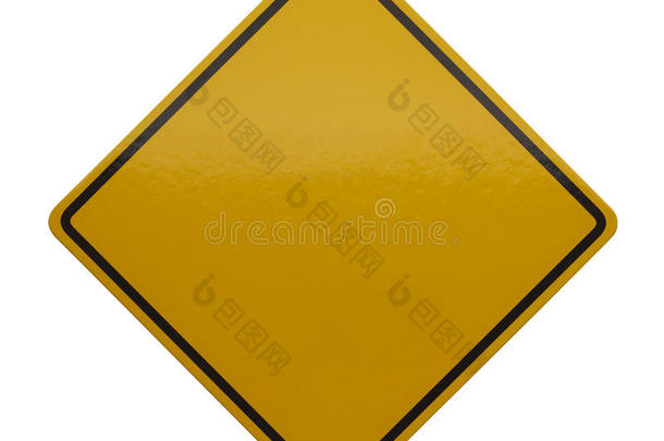 黄色警示标志