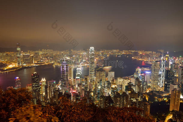 香港维多利亚港夜景