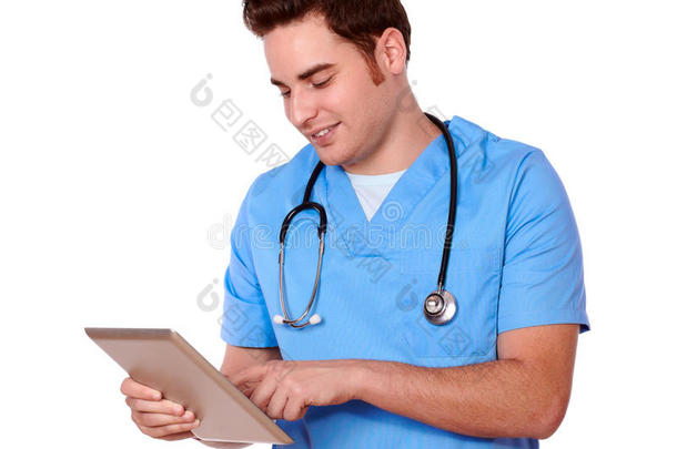 医护人员用平板电脑