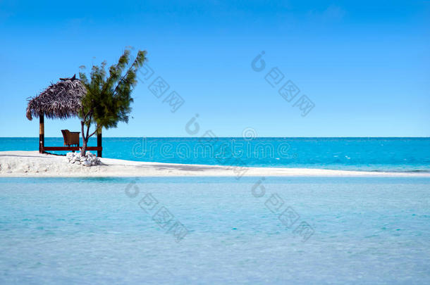 库克群岛艾图塔基泻湖阿鲁坦加岛景观