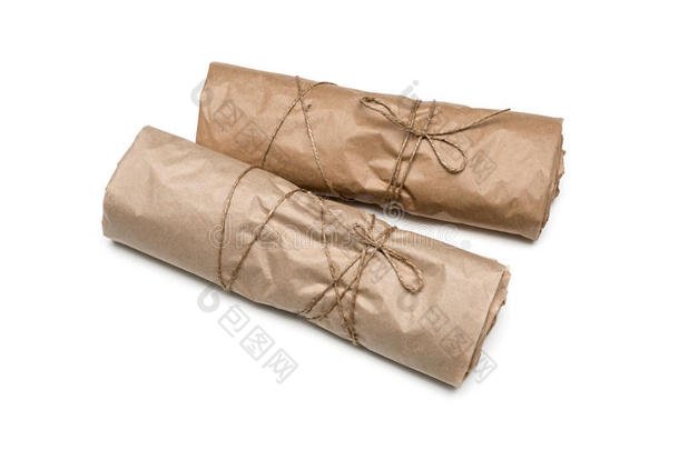 棕色牛皮纸捆绳包裹包裹包裹