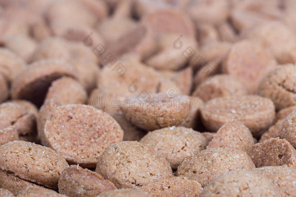 辛特克拉斯盛会上典型的荷兰甜食——棕色姜仁的背景