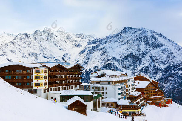 奥地利索尔登山地滑雪场