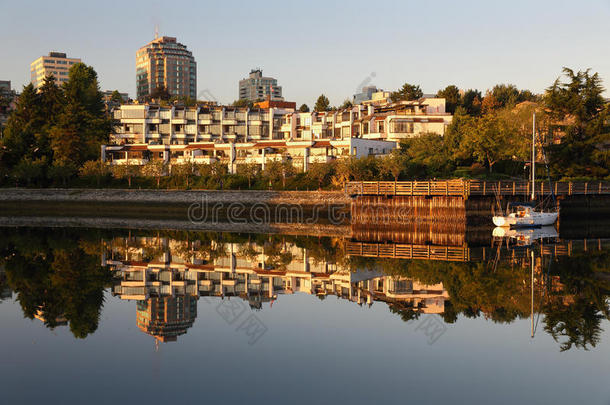 false creek，温哥华倒影，黎明