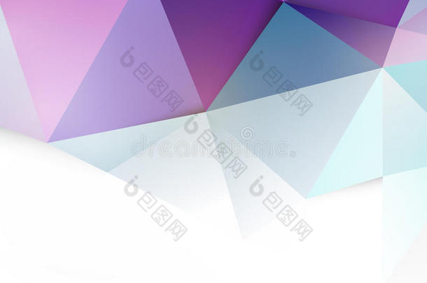 文本的现代紫色多边形背景和空间