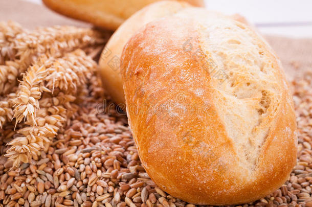 美味的新鲜烤面包面包面包面包自然食品