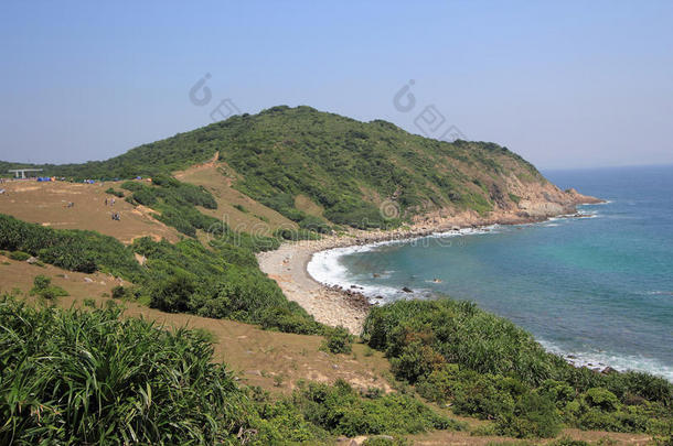 海岸，海洋，岬角，海岸，和，海洋，地形，海角，天空，海滩，海岸，海角，海湾，地形，山，半岛，海洋，