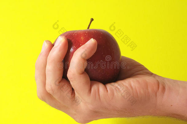 手上的苹果