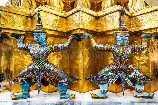 翡翠佛（wat phra kaew），<strong>曼谷</strong>，<strong>泰国</strong>的地标和第一<strong>旅游景点</strong>。