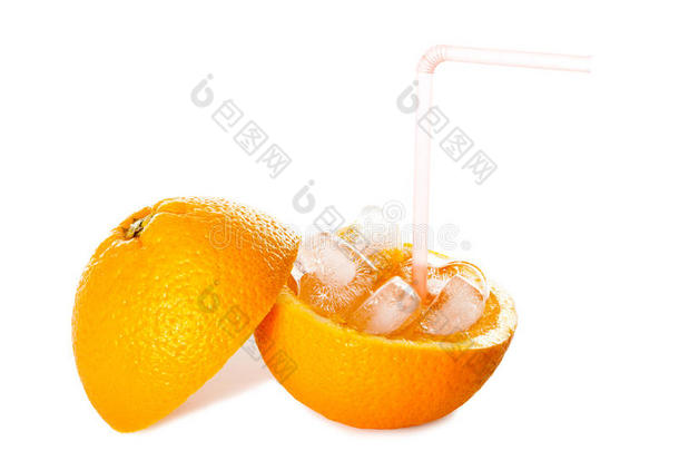 清爽纯冰橙汁