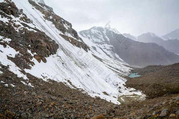 <strong>天山</strong>小湖<strong>雪山</strong>