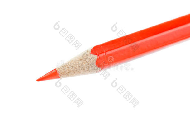 隔离的<strong>红铅笔</strong>