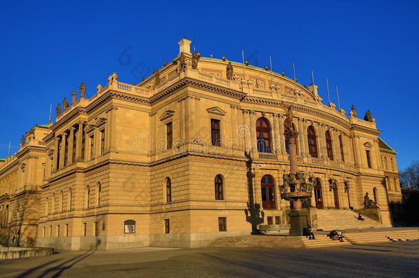 rudolfinum，<strong>老旧</strong>建筑，<strong>老</strong>城广场，布拉格，捷克共和国