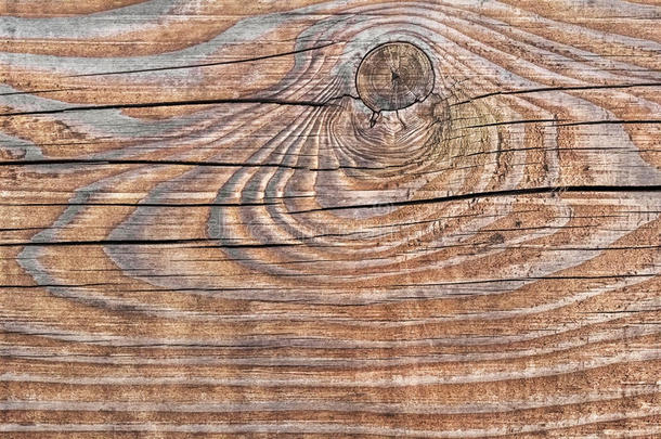 旧打结开裂粗糙纹理木板-细节
