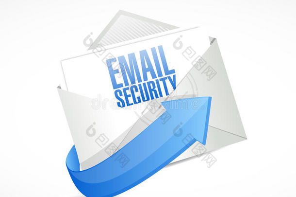 电子邮件安全信封插图设计