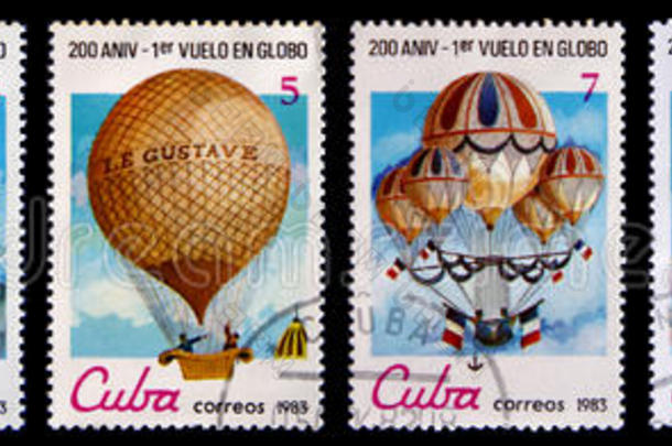 旧的航空票邮票