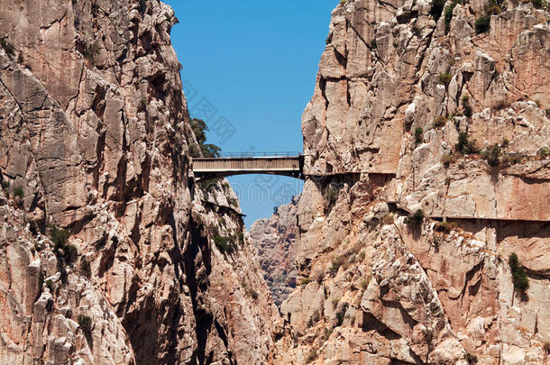 西班牙马拉加省乔罗峡谷皇家小径（el caminito del rey）