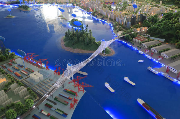 海沧大桥模型