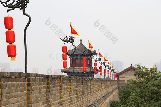 西安（西安，西安）的防御工事——中国的古都