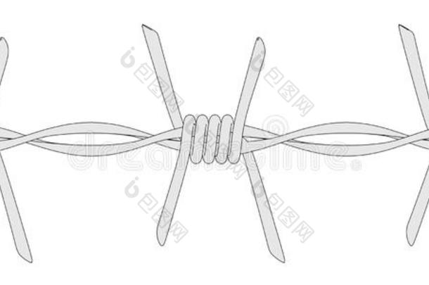带刺铁丝网图像