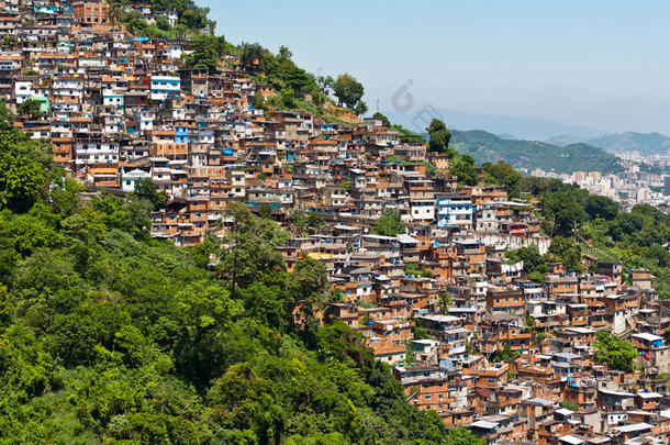 里约热内卢贫困生活区景观