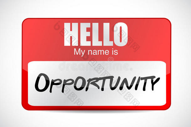 你好，我的名字是opportunity name tag。