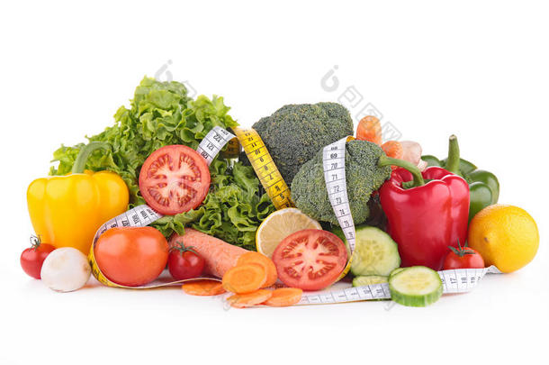 蔬菜品种及卷尺