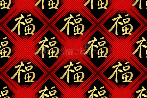 中国新年祝福书法墙纸