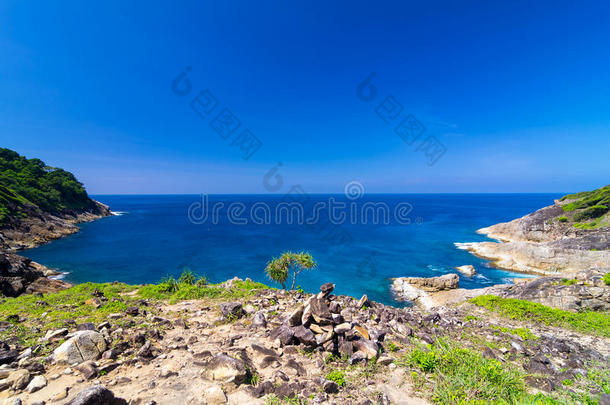 泰国蓬雅天堂海景大台岛风景点。