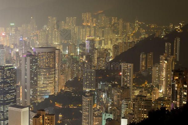 香港维多利亚港夜景