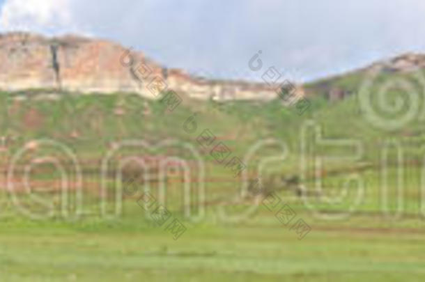 金门高原国家公园的砂岩峭壁