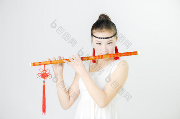 吹笛子的中国美