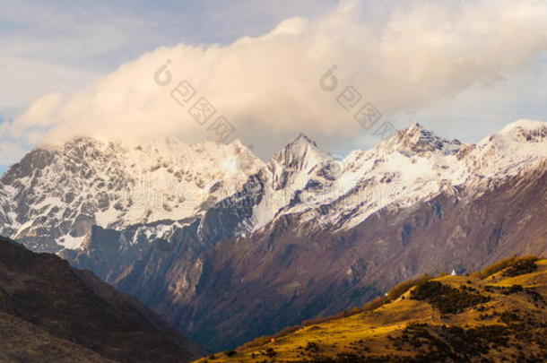 俯瞰四姑娘山