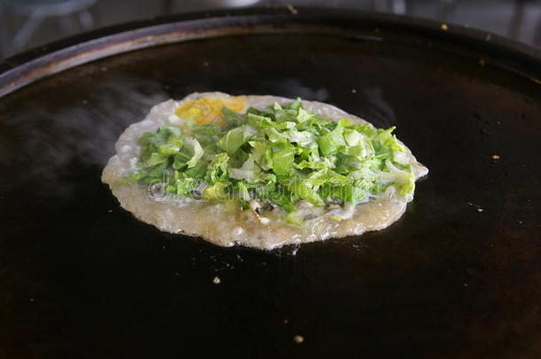 台湾菜（牡蛎煎蛋卷）