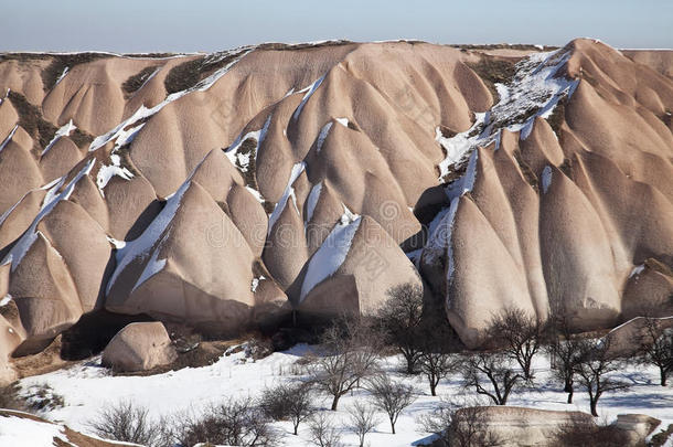 土耳其卡帕多西<strong>亚</strong>的雪山