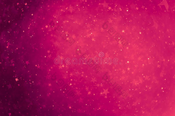 粉红色发光的星星背景