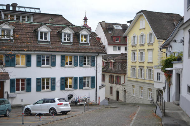 瑞士卢塞恩的一条街。