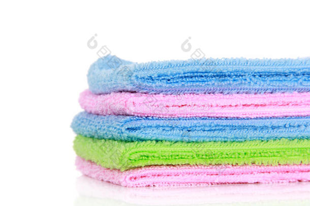 彩色超细纤维清洁毛巾