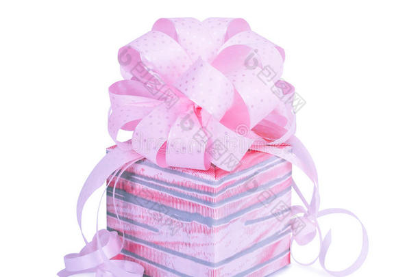 粉色包装纸精美礼品盒