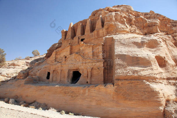 约旦petra Nabataens首府（al-khazneh）