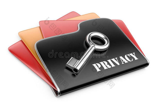 私人文件夹-隐私信息概念。