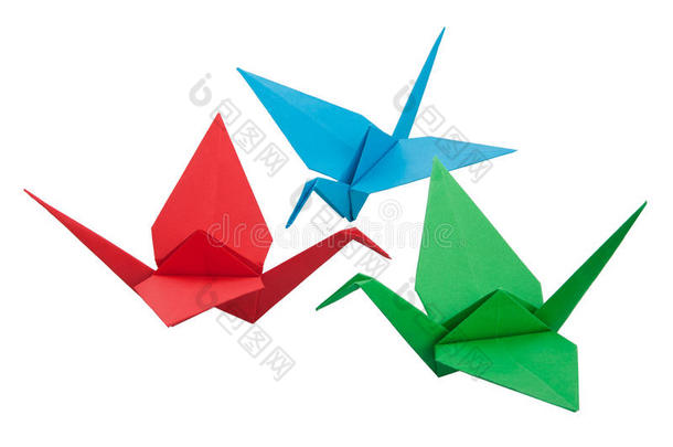 三折纸鹤