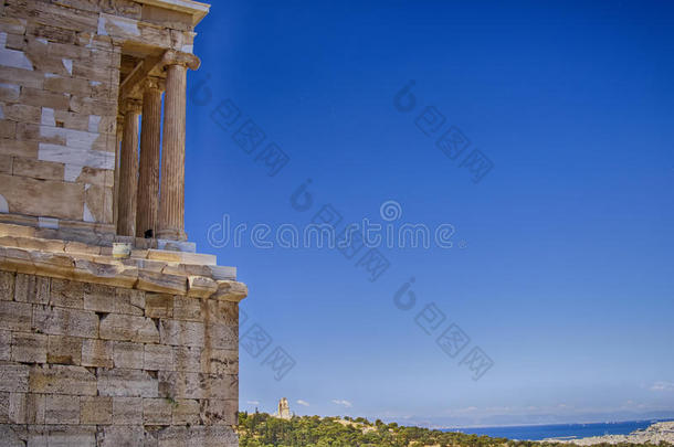 雅典娜<strong>耐克</strong>神庙和雅典城市景观，希腊