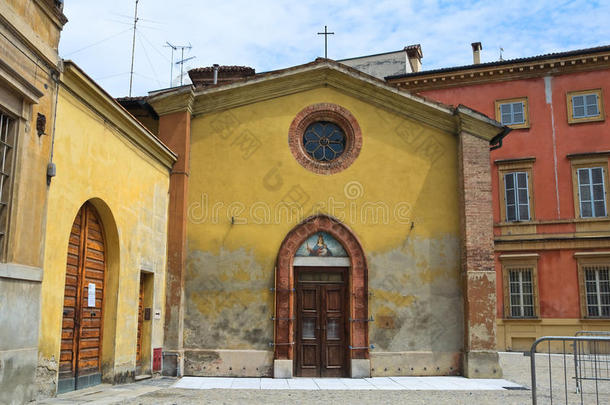 科尔蒂纳教堂的圣玛丽亚教堂。皮亚琴察。埃<strong>米</strong>利娅·罗曼尼亚。意大利。