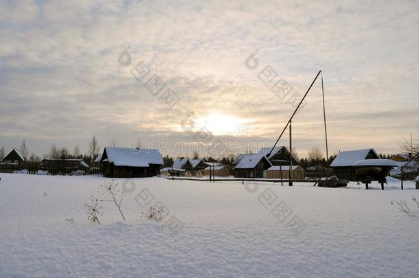 多雪的冬天。