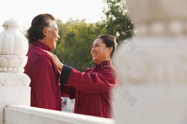 北京两位资深太极拳练习者