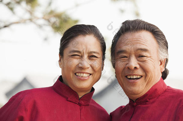 北京两位资深太极拳练习者的画像