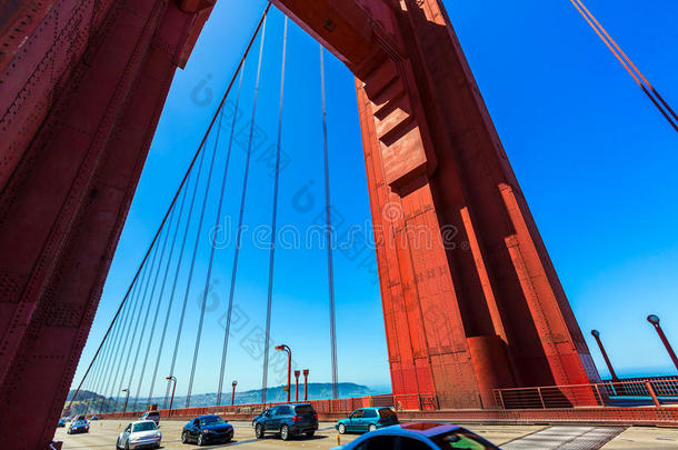加利福尼亚旧金山金门大桥交通