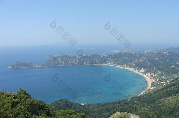 油烟海滩corfu